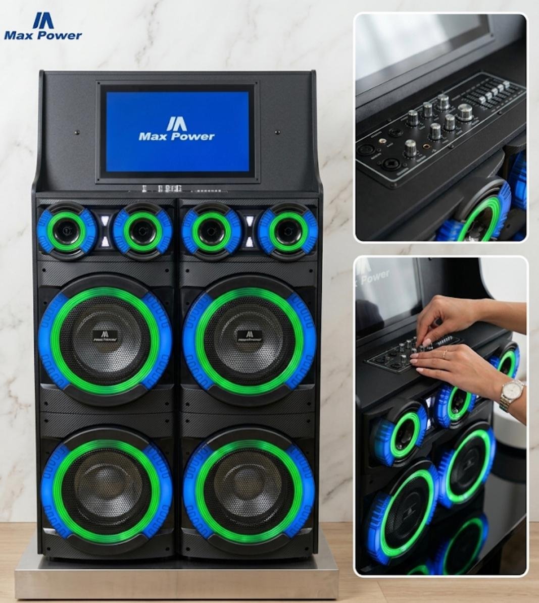 WS-610 BLUETOOTH CAR SPEAKER BLACK